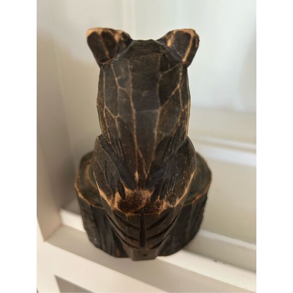 Vintage Hand Carved Owl Trinket Dish - Picture 5 of 7